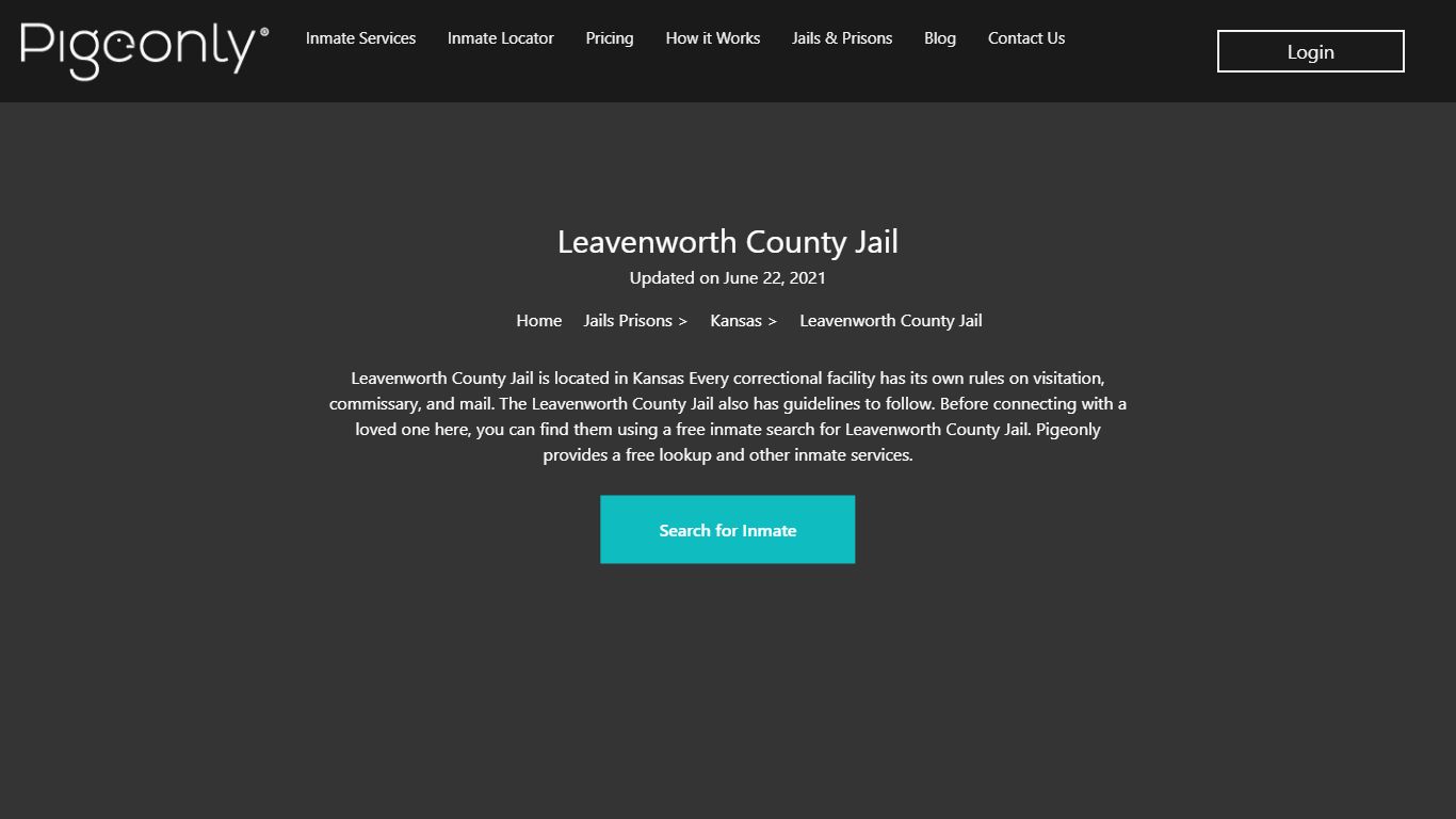 Leavenworth County Jail Inmate Search | Kansas